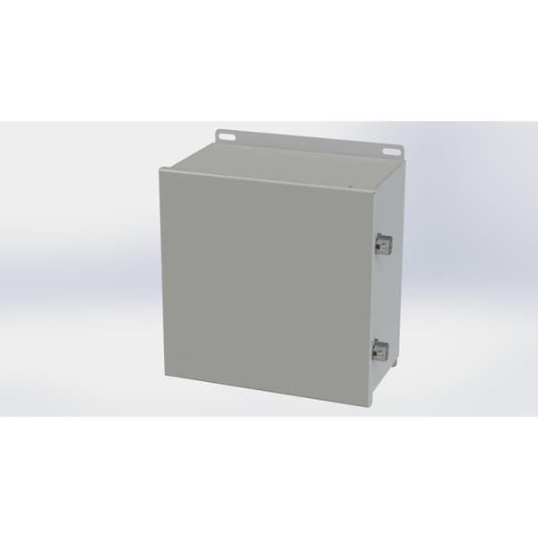 Screw Clamps Electrical Enclosures, 10.13 in H, 6 in D, 10 in W, NEMA 3R, 4, 12, 13, Carbon Steel